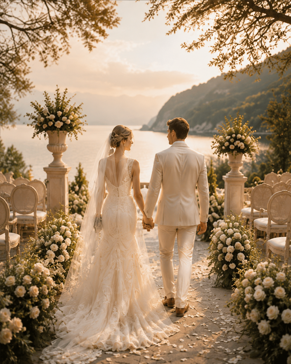 A warm wedding memory before the invitation